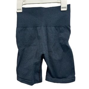 Dark navy blue workout gym biker shorts women’s